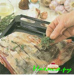 Ножка ягненка с 40 зубчиками чеснока. Рецепт от шеф-повара Ножка ягненка с 40 зубчиками чеснока. Рецепт от шеф-повара