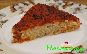 Рисовая запеканка из капусты и индюшиного фарша Рисовая запеканка из капусты и индюшиного фарша