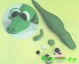 Крокодил из мастики Крокодил из мастики