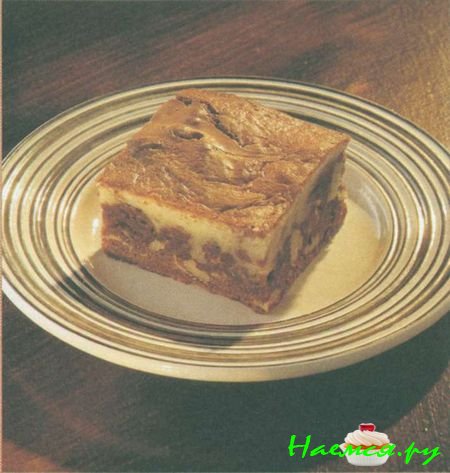 Мраморные шоколадные пирожные Мраморные шоколадные пирожные