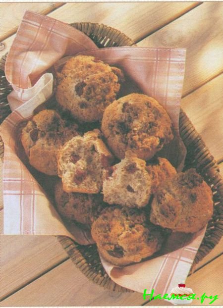 Булочки с малиной и крошкой Булочки с малиной и крошкой