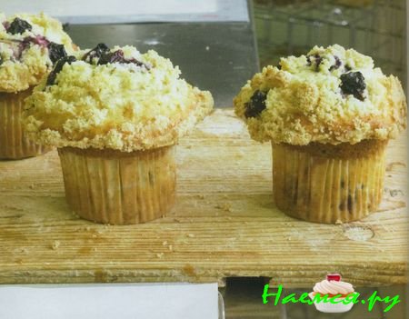 Черничные маффины Черничные маффины