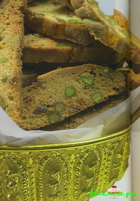 Бискотти с фисташками и имбирем Бискотти с фисташками и имбирем