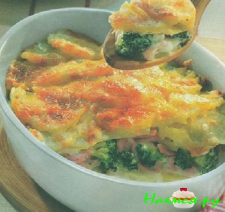 КАРТОФЕЛЬНЫЙ ГРАТЕН С БРОККОЛИ КАРТОФЕЛЬНЫЙ ГРАТЕН С БРОККОЛИ
