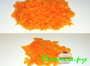 Морковку очистить, вымыть и отварить ее на пару Морковку очистить, вымыть и отварить ее на пару