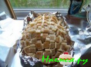 Вставьте сыр в хлеб Вставьте сыр в хлеб