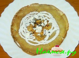 Положите начинку в блины - фото Положите начинку в блины - фото