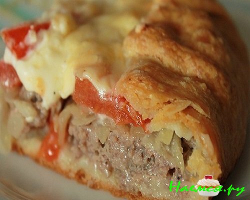 Мясной пирог с картофельным тестом фото Мясной пирог с картофельным тестом фото