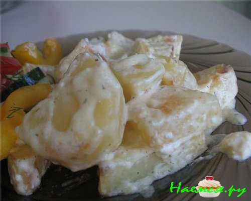 картофель в сливочном соусе картофель в сливочном соусе