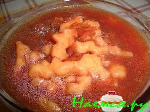 Свекольный суп с картофельной лапшой