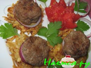 Котлеты из утки на драниках