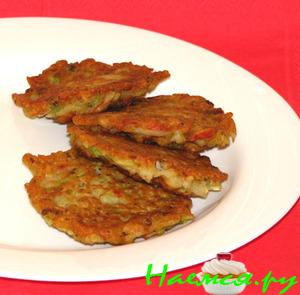 Крабовые  оладьи