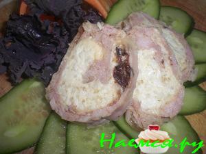 Куриный рулет с начинкой