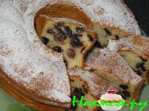 Йогуртовый кекс с черносливом