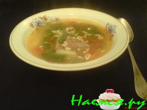 Суп с картофелем и стручковой фасолью