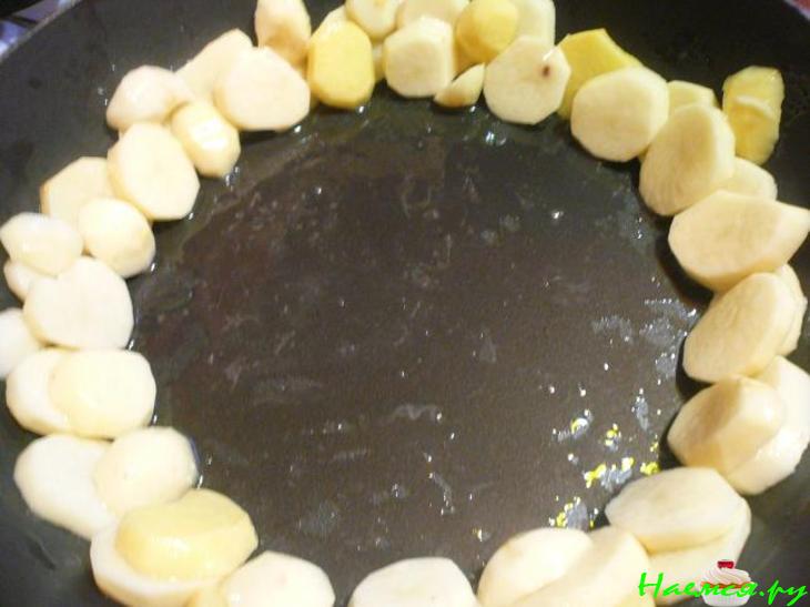 Рыба с овощами и картофелем