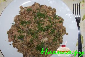 Салат из чечевицы