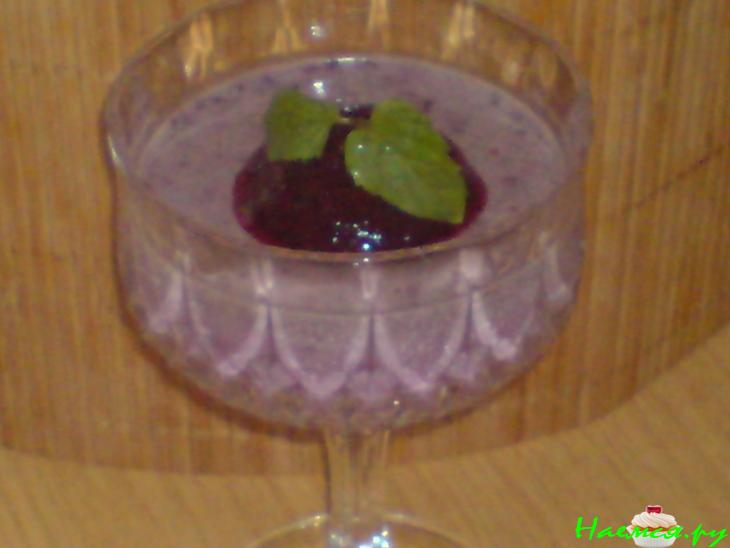 Черничная Панна Котта