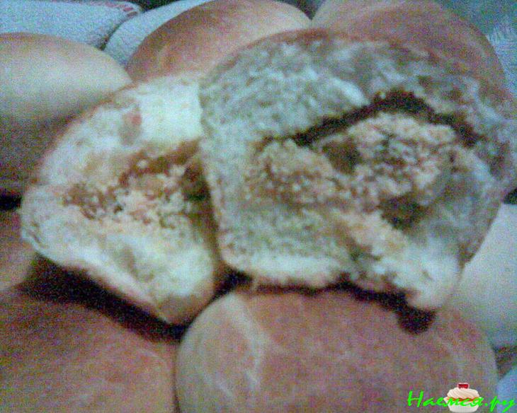 Постные булочки с рыбной икрой (икра минтая) Постные булочки с рыбной икрой (икра минтая)