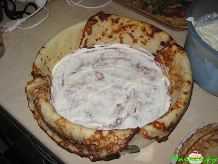 Блинчатый сладкий пирог