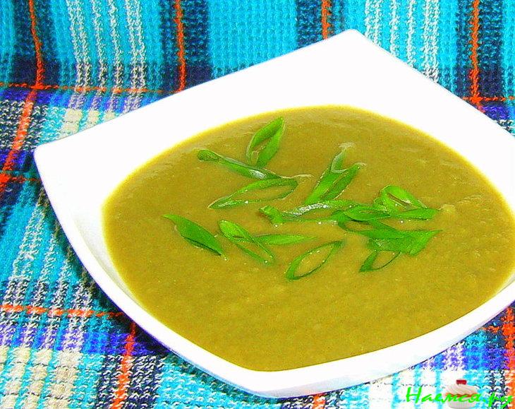 Суп-пюре из цветной капусты и ревеня