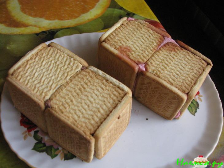 Мини-торт или пирожное без выпечки (два вида)