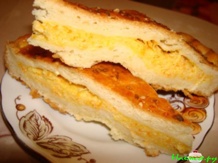 Сырно-морковный пирог