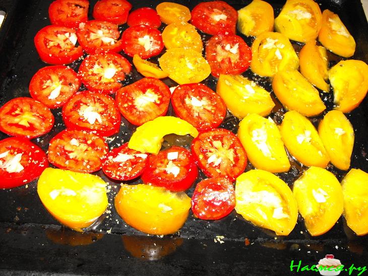 Сырная запеканка с помидорами и ветчиной