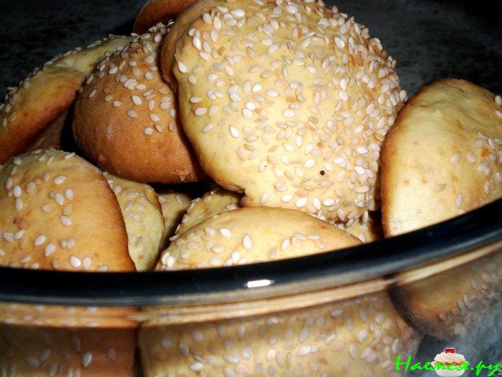 Королевские бискотти с кунжутом