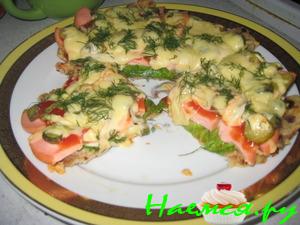 Пицца-основа (белый хлеб,молоко,яйцо)