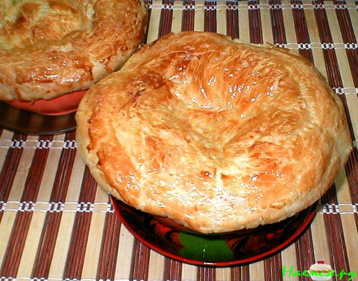 Супчик под слоеным тестом