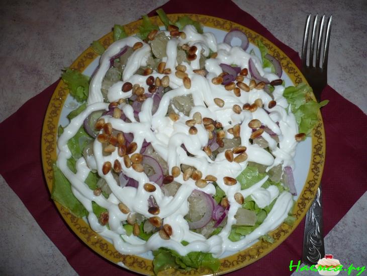 Салатик "Зимний" с помело Салатик "Зимний" с помело