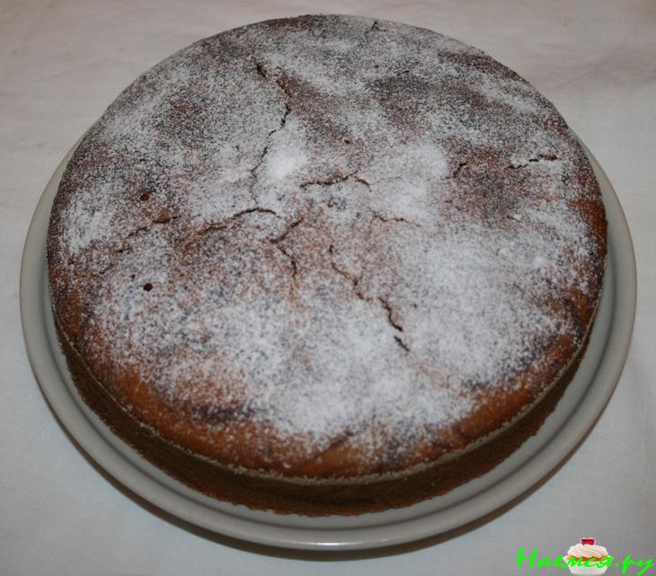 Постный пирог с маком и лимоном