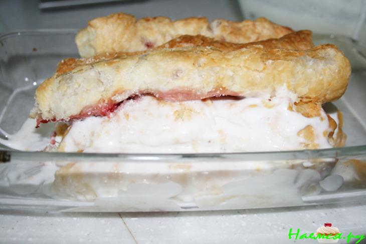 Торт "Необычная Поленница" или слоеные трубочки со сметанным кремом