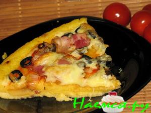 Полента-пицца