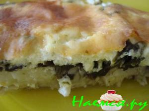 Запеканка из рыбы и шпината