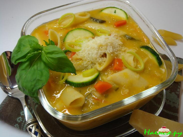 Суп минестроне с овощами за 30 минут (вкусно,сытно и совсем без мяса:)