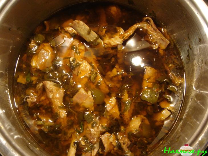 Чакапули из баранины с зеленью Чакапули из баранины с зеленью