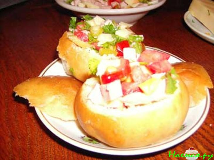 Пицца в "гнeздышке"