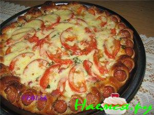 Пицца с белым соусом