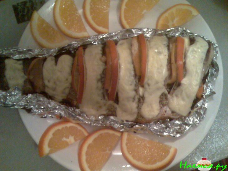 Апельсиновая рыбка запечённая Апельсиновая рыбка запечённая