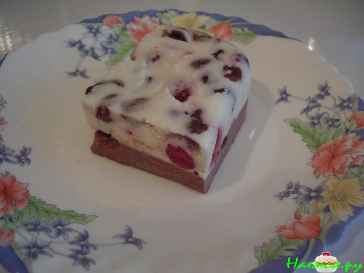 Десерт творожный с фруктами и орехами Десерт творожный с фруктами и орехами