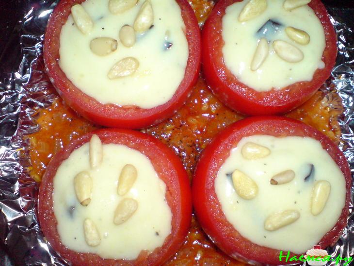 Фаршированные помидоры с картофелем и маслинами Фаршированные помидоры с картофелем и маслинами