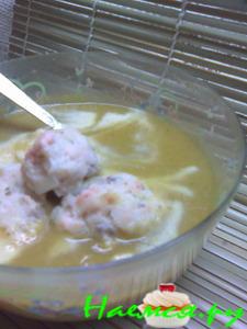 Суп-пюре с рыбными тефтельками для деток и не только