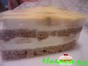 Банановый тортик из гречневой муки