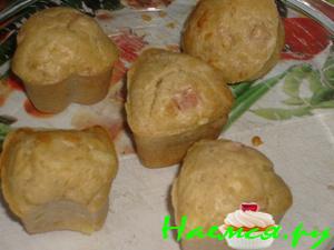 Кексики с ветчиной