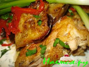 Борани с цыплёнком и баклажанами