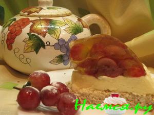 Виноградный торт с желе