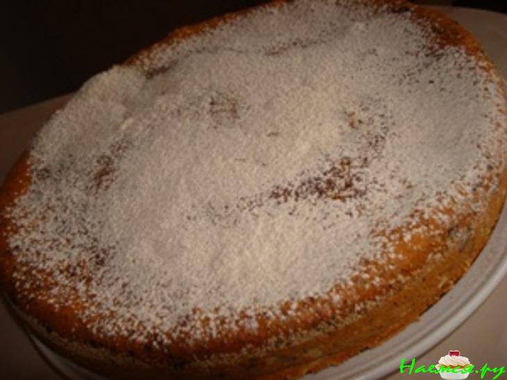 Шоколадно-маковый пирог