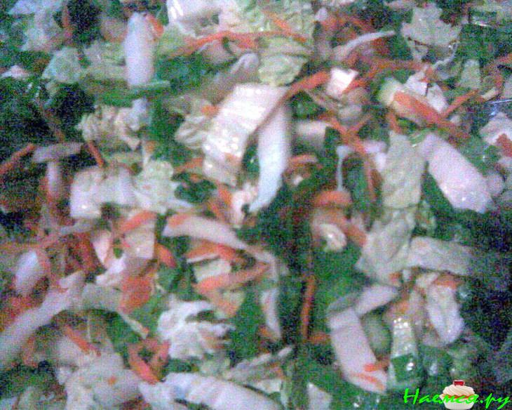 Постный салат со щавелем